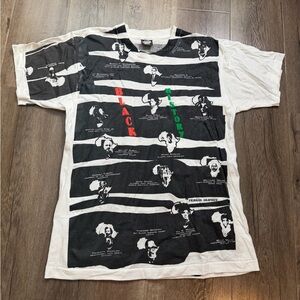 Screen Stars Black and White Historical Graphic Tee